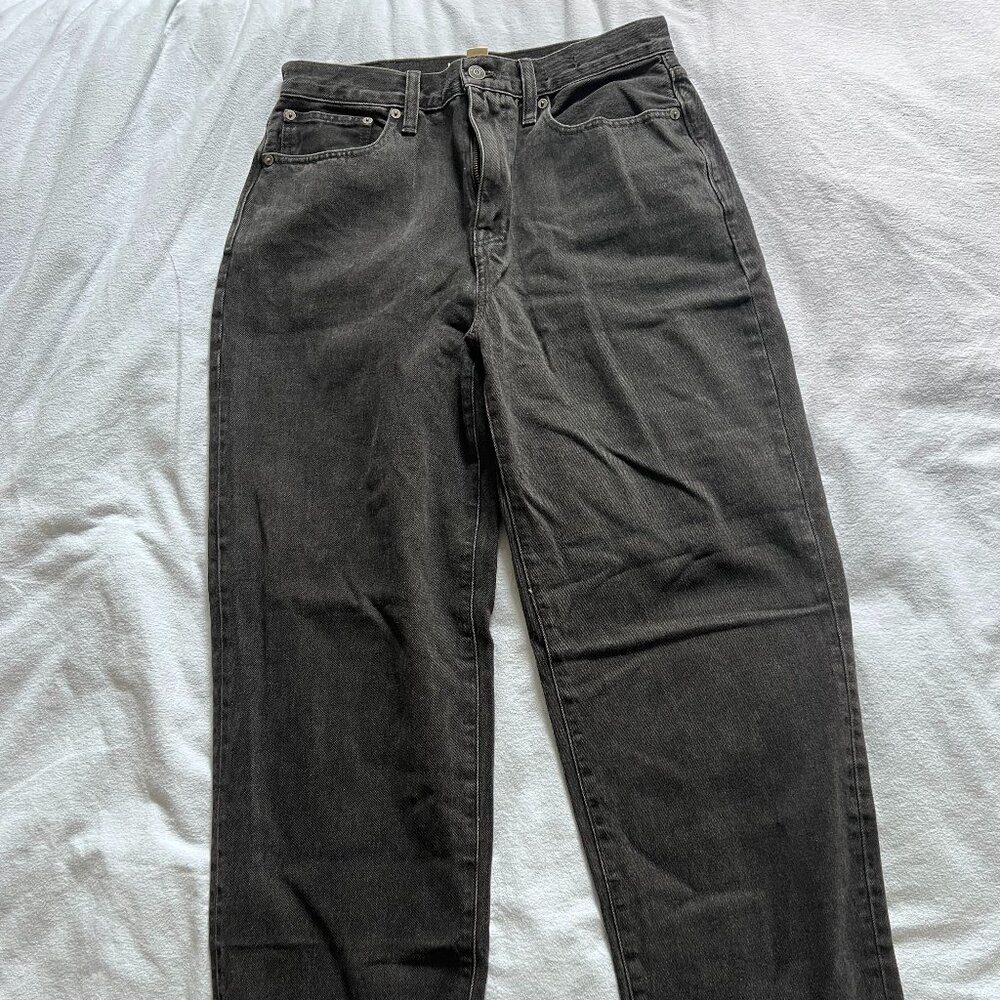 Madewell Baggy Straight Jeans Women’s 29 Black 100% Cotton NWT